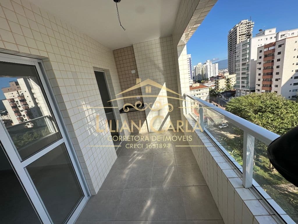 Apartamento à venda em Praia Grande - Aviação com 1 dorm, 1 wc, sacada gourmet por R$ 340 mil