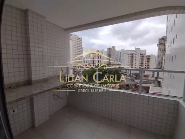 Apartamento à venda em Praia Grande - Aviação com 1 dorm, 1 wc social e sacada por R$ 415 mil