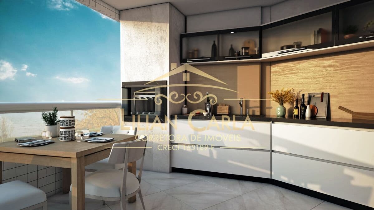 Apartamento à venda em Praia Grande com 1 dorm, 2 quadras do mar por R$ 180 mil