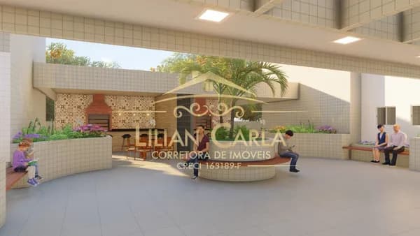 Apartamento à venda em Mongaguá com 2 dorm, 1 suíte e terraço por R$ 430 mil