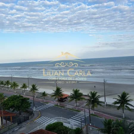 Apartamento à venda no Centro de Mongaguá com 1 dorm e vista para o mar por R$ 295 mil!