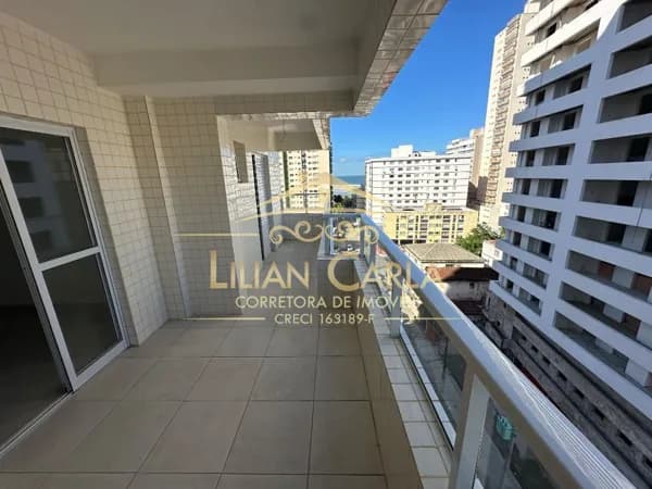 Apartamento à venda em Praia Grande - Aviação com 2 dorm, 2 suítes, sacada gourmet por R$ 540 mil