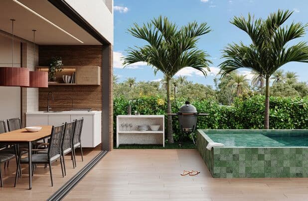 Apartamento Jardim com Piscina Privativa na Reserva do Paiva | Evoke