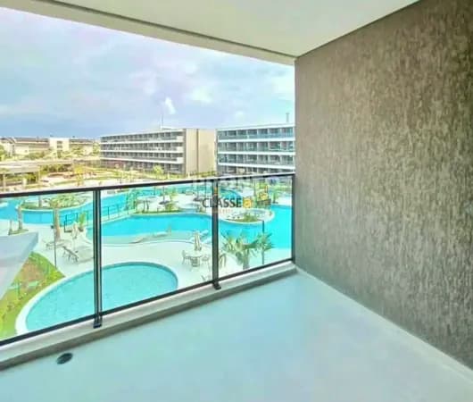 Flat com Varanda no Beach Class Solare em Porto de Galinhas