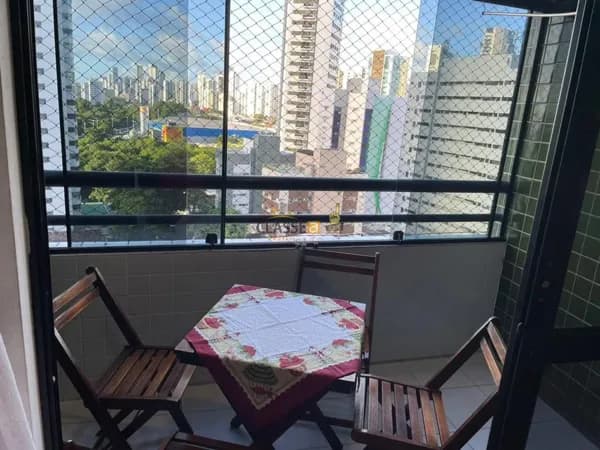Apartamento Mobiliado 2 Quartos com varanda em Boa Viagem