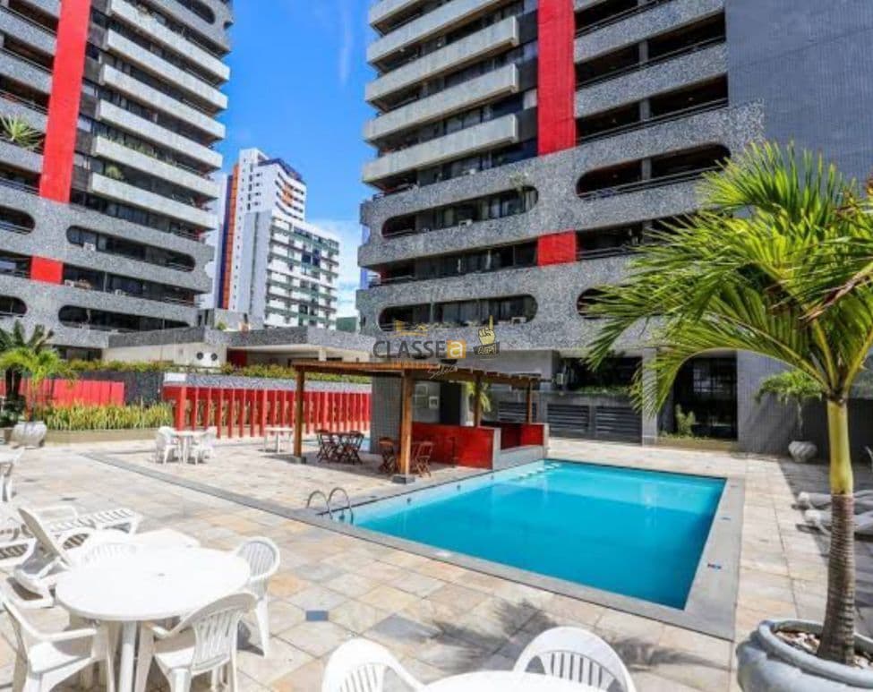 Apartamento 1 Quarto com Varanda e Mobiliado no Recife Flat Boa Viagem