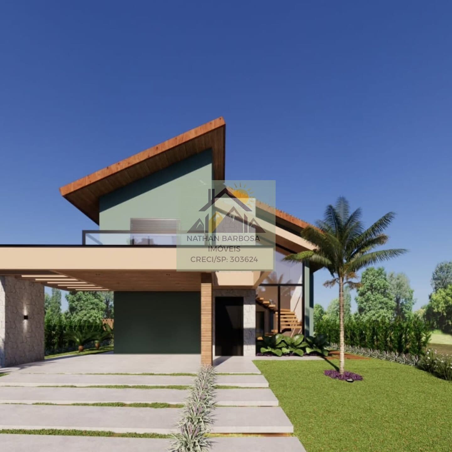 Casa de Alto Padrão em Construção à Venda no Ninho Verde 2 – 4 Dormitórios (3 Suítes) | 472 m² de Terreno | Vista para a Natureza