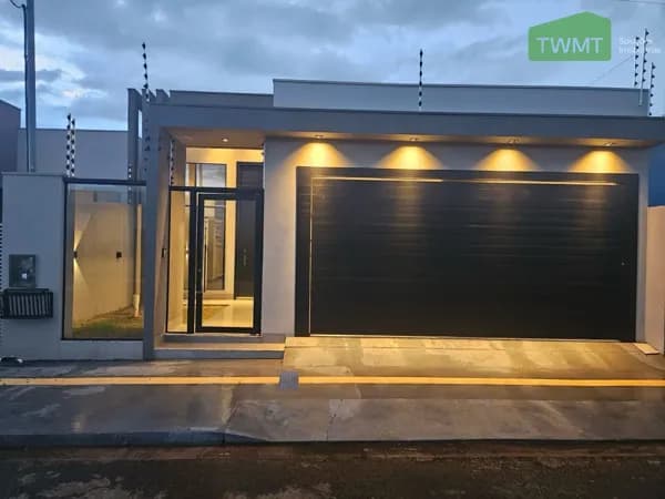 Casa com área gourmet e móveis planejados