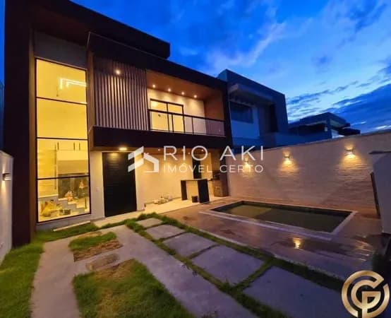 Casa contemporânea de 3 Suítes no Condomínio Advanced, Vargem Pequena - RJ