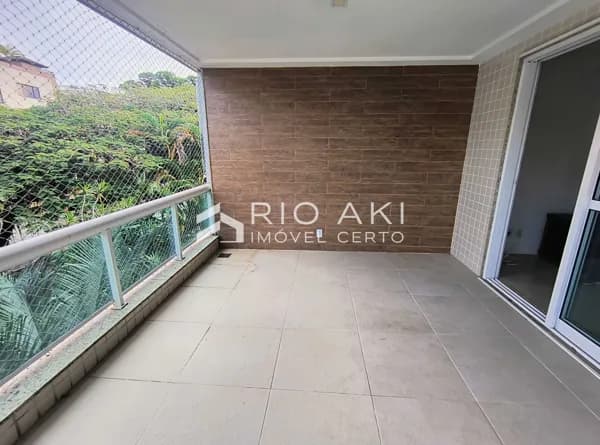 Frontal, 125m², 3 quartos, 2 vagas, prédio moderno – Recreio dos Bandeirantes