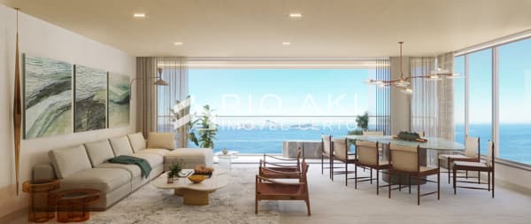 O melhor Apartamento de Luxo, 346m², 6 vagas, 4 suítes, de frente para o Mar da Praia de Ipanema - Posto 8