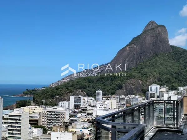 Apartamento 2 Suítes, 65m², Reformado padrão Luxo, Vista Mar, andar alto no Top Leblon Apart Services, melhor Flat do Leblon com Rooftop e Piscina vista Mar.