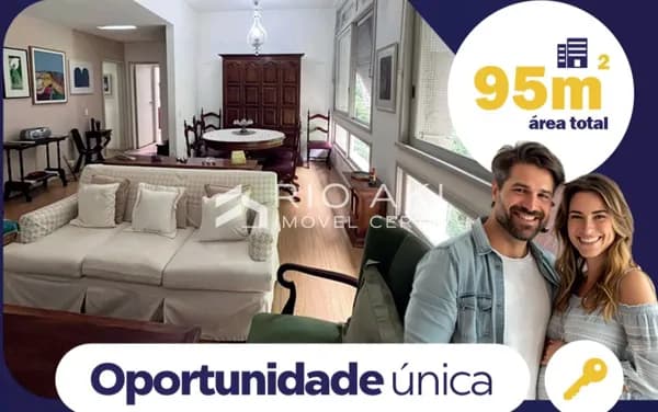Apartamento 95m² em Copacabana – Vista Verde, Lazer, 1 Vaga, a poucos passos do Metrô Arcoverde e Copacabana Palace