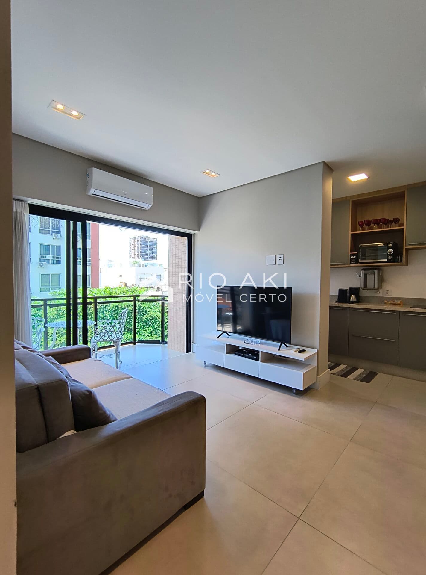 Apartamento 2 Suítes, 65m², no Top Leblon Apart Services, melhor Flat do Leblon com Rooftop e Piscina vista Mar.