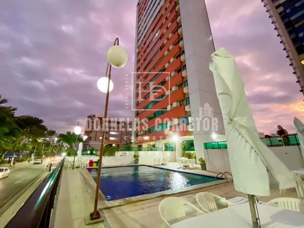 Cobertura duplex em Olinda, beira mar, piscina e área goumert privativa, 4qtos 2sts 3 vgs cob. a. lazer completa