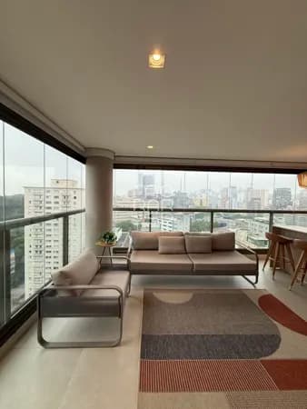 Apartamento mobiliado com 163m² para locação, Pinheiros, SP.