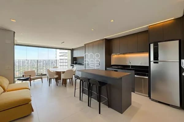 Apartamento mobiliado com 71m² para locação, Pinheiros, SP.