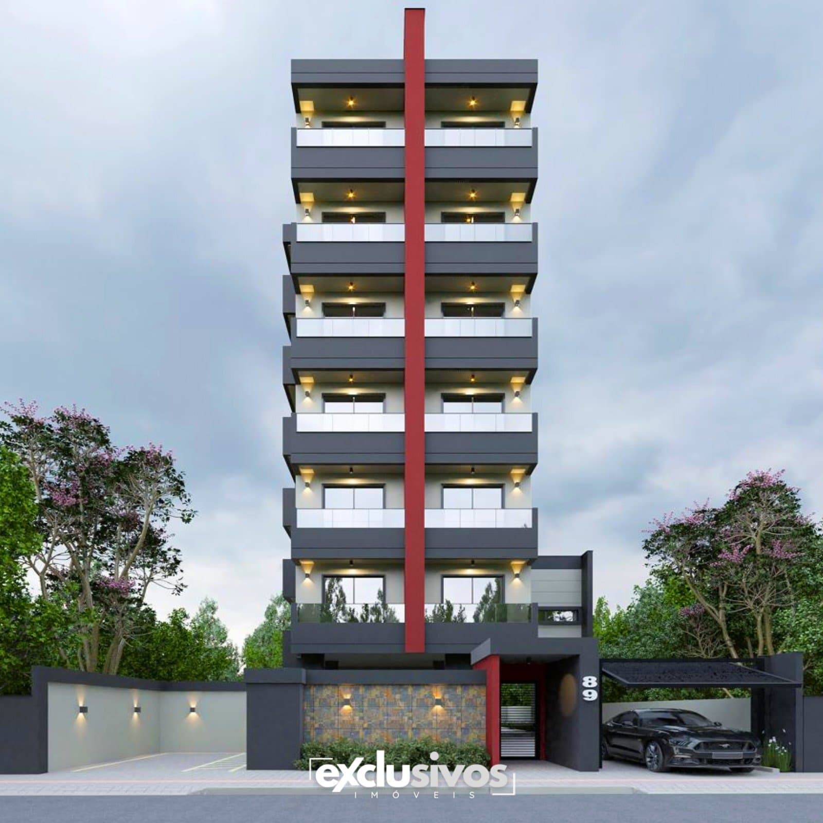 Apartamento na planta à venda no Saguaçu com 1 suíte com sacada mais 1 quarto