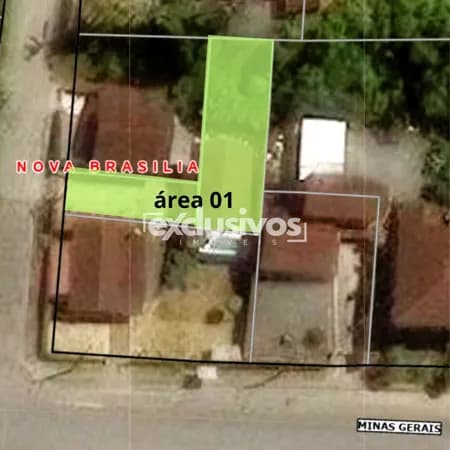 Terreno plano de 426m² lateral da Rua Minas Gerais no bairro Nova Brasília em Joiinville/SC