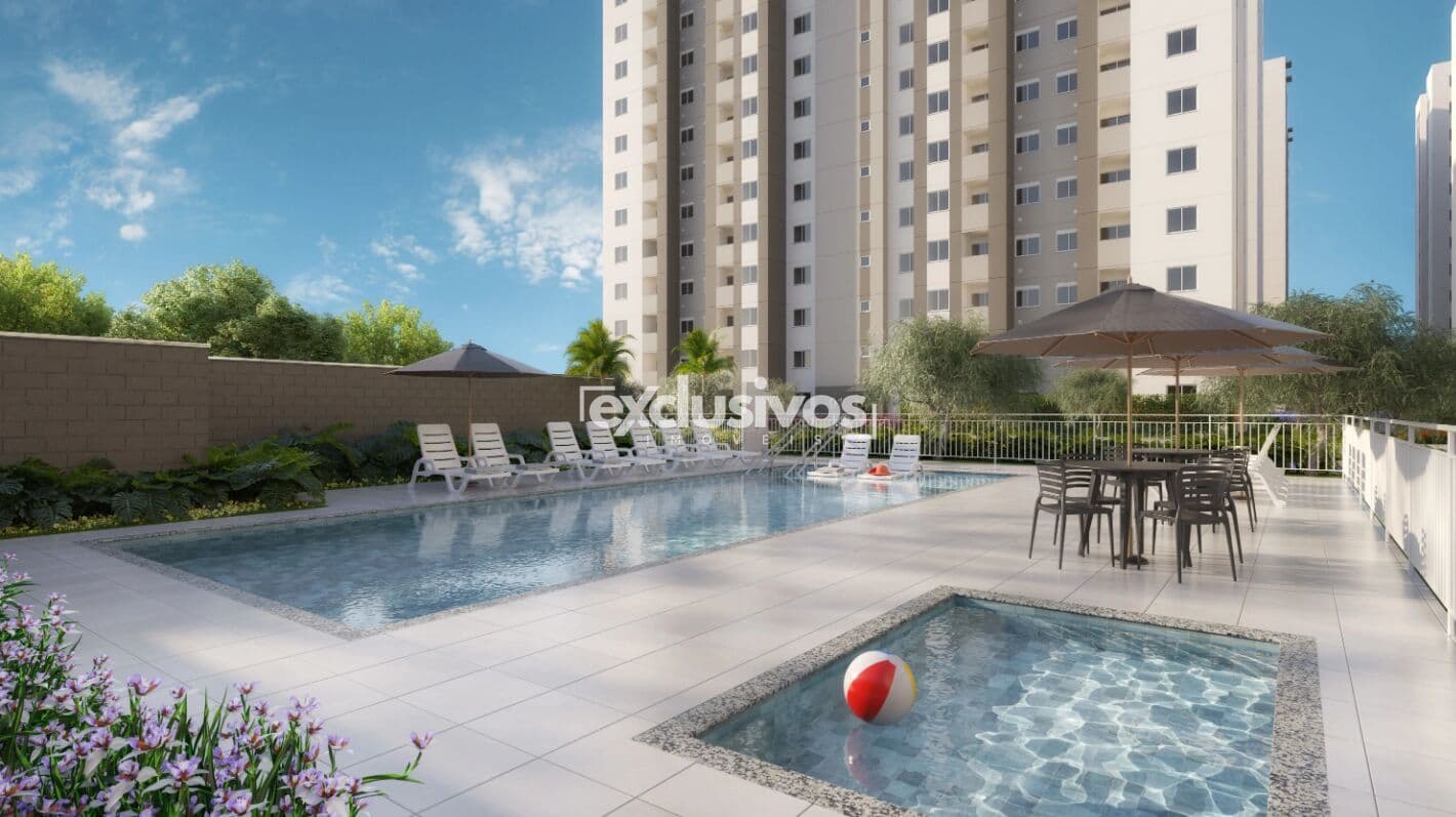 Apartamento na planta de 2 quartos c/ sacada e churrasqueira no Baviera Urban Club da Rôgga em Joinville/SC