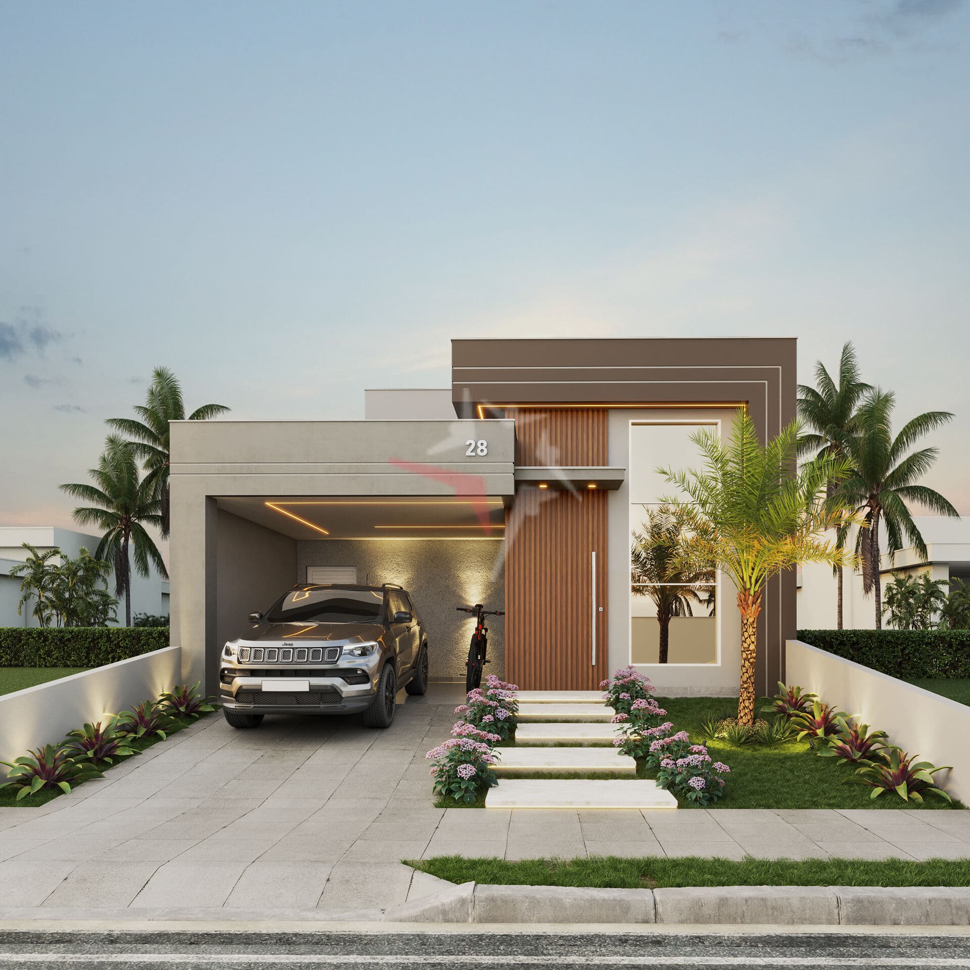 Residência Moderna em bairro planejado