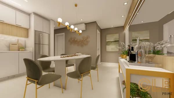 Lançamento em Barreiros - Apartamento com 3 dormitórios, sendo 3 suítes e lavabo