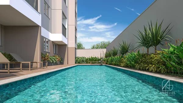 Apartamento 2dorms com varanda - 37m² - em frente ao Shopping Campo Limpo