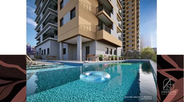 Apartamento 2dorms, 42m e varanda linda na Chácara Santo Antônio