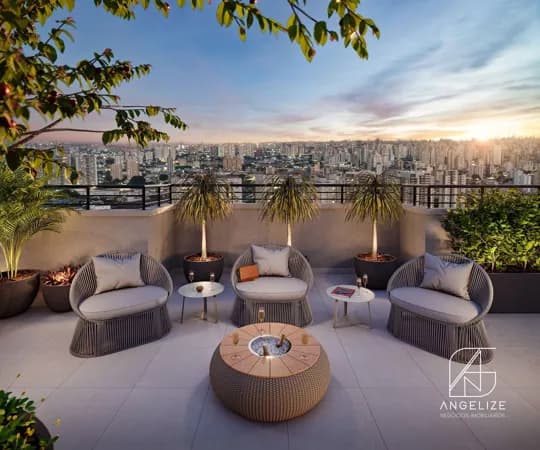 Apartamento 2dorms, 42m e varanda linda na Chácara Santo Antônio
