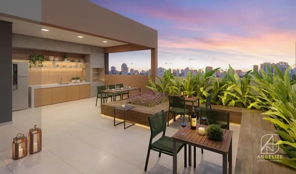 Apartamento 2dorms (1 suíte) com terraço e vaga no Brás