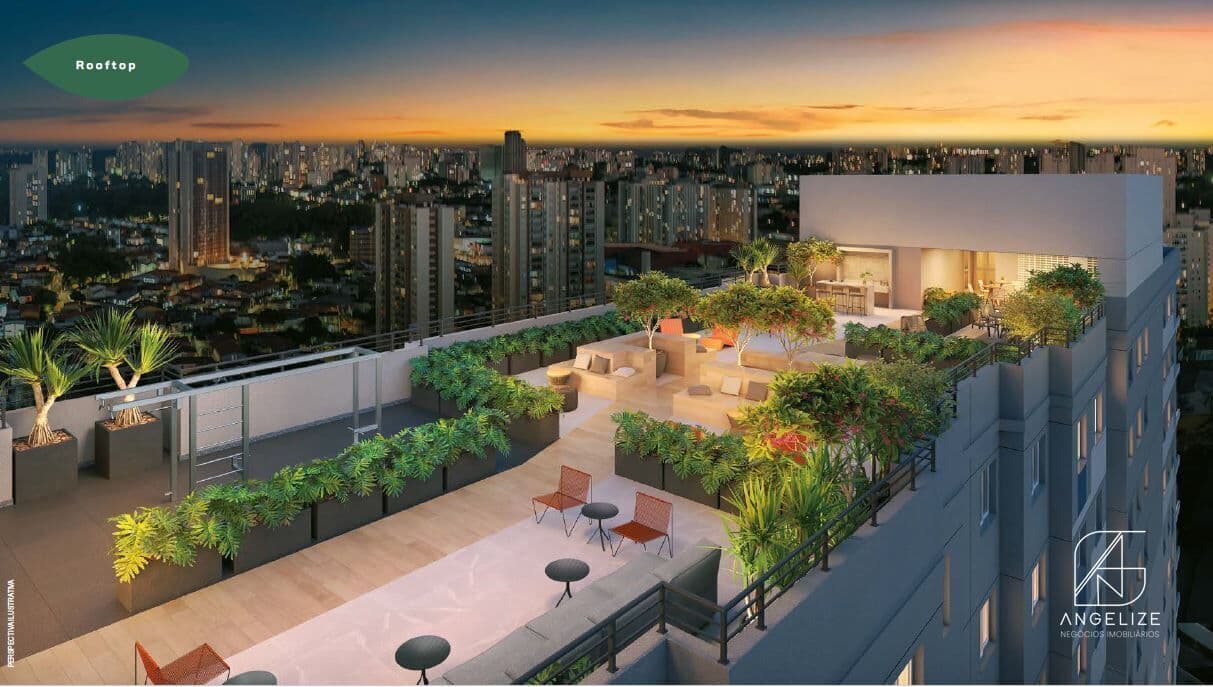 Apartamento 45m² com terraço em Santo Amaro a 7 minutos da Av. João Dias