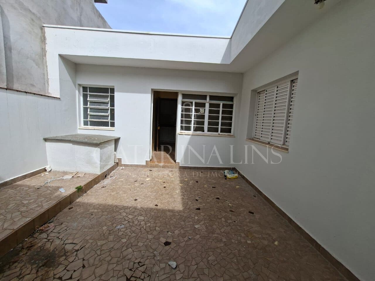 Apartamento Central com Quintal, Sem garagem