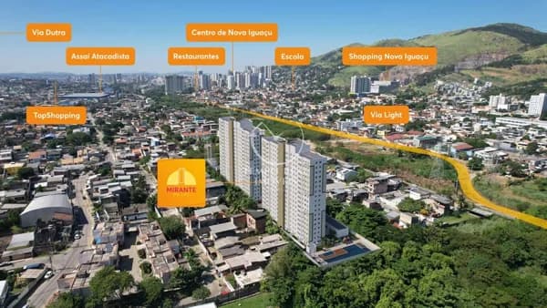 Super apartamento no bairro da Luz, pertinho do shopping nova Iguaçu!