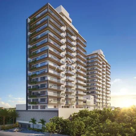 Apartamentos com suíte e varanda ampla.