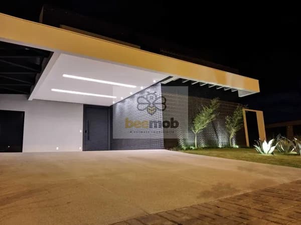 Casa de Alto Padrão Térrea com 3 suites e energia solar em Condomínio - Alphaville 3