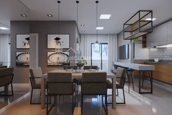 Apartamento com 1 suíte + 2 quartos, no Anita Garibaldi