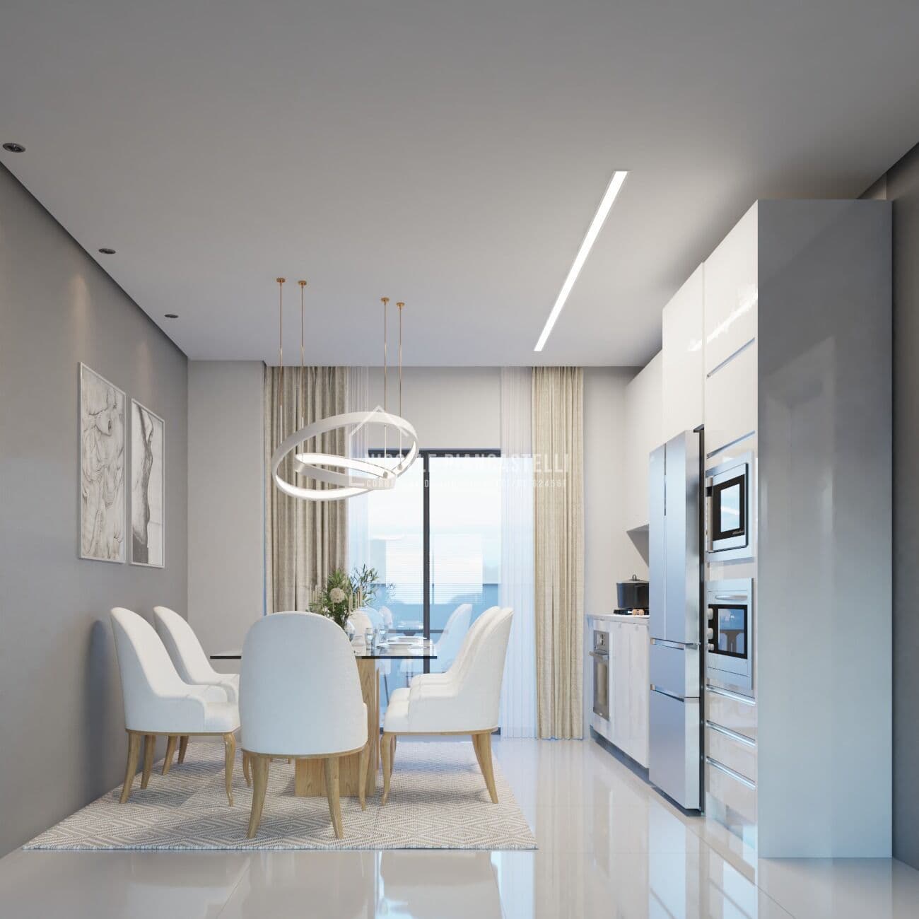 Apartamento com 1 suíte + 2 quartos, no Saguaçu
