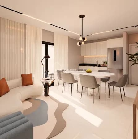 Apartamento com 1 suíte + 2 quartos, no Saguaçu.