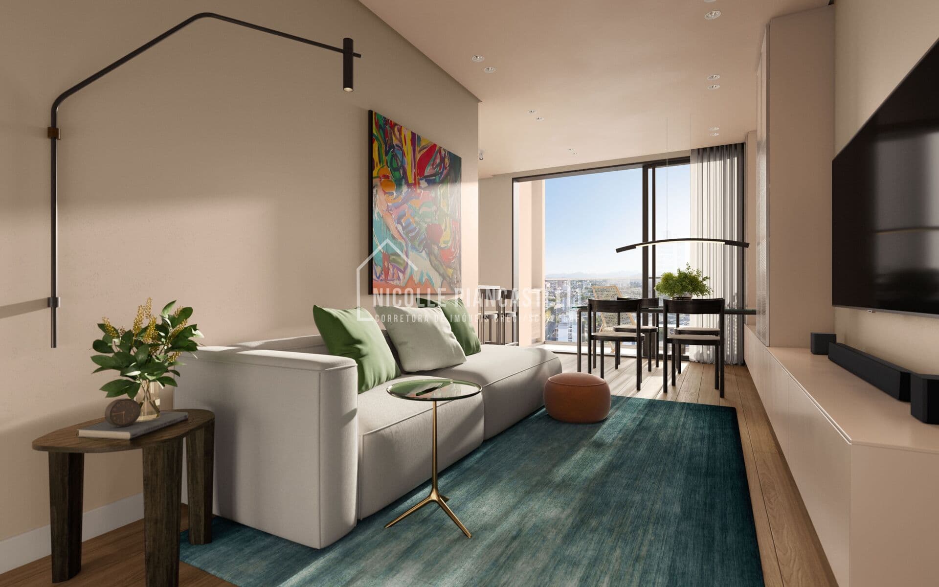 Apartamento alto padrão, com 1 suíte + 2 quartos, no Saguaçu.