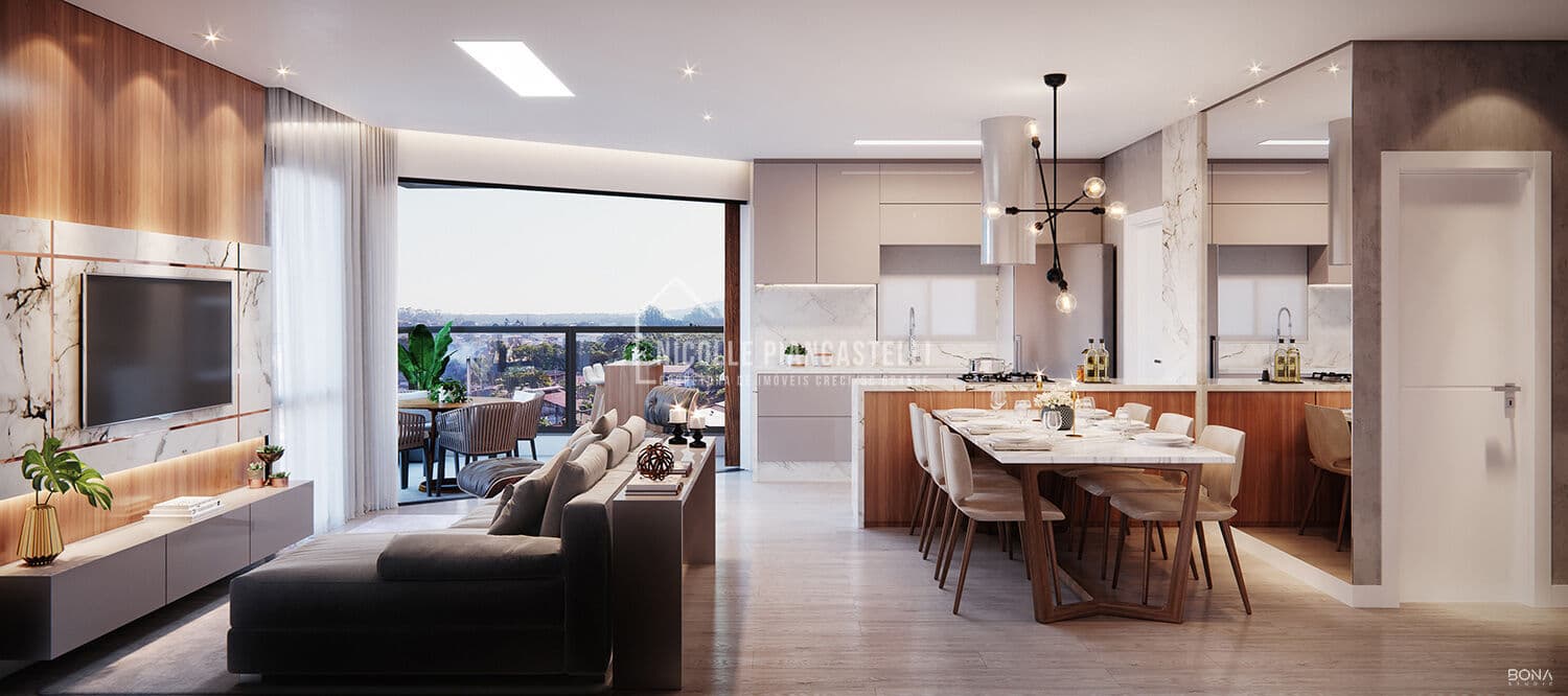 Apartamento Giardino Alto Padrão com 3 suítes e 3 vagas, no bairro América