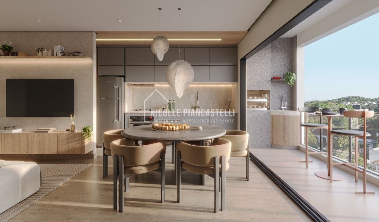 Apartamento com 1 suíte + 1 quarto, no Anita Garilbadi.