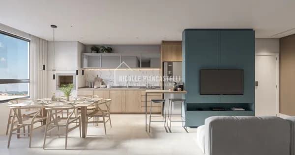 Apartamento com 1 suíte + 2 quartos, no Saguaçu