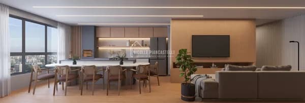 Apartamento com 1 suíte + 2 demi-suítes e 2 vagas de garagem, no América.