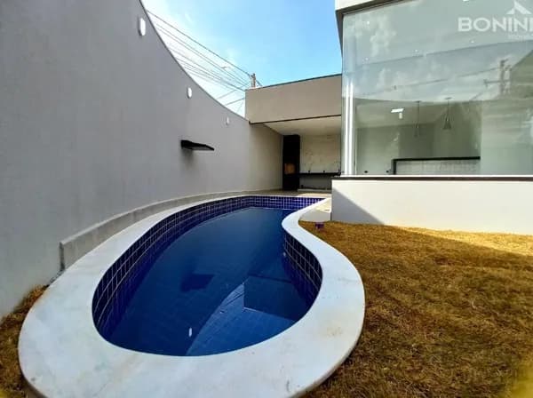 Casa nova com piscina para venda, 210,00 área total, 160,00 área construída, Jardim Terramérica - Americana-SP.