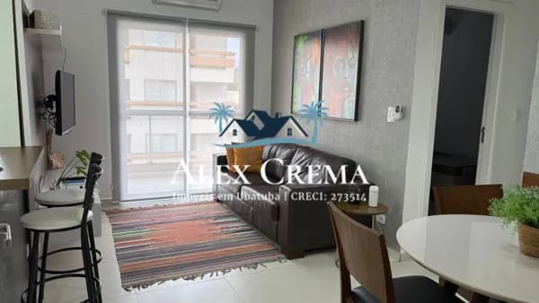 Apartamento 2 dorms no Itaguá, 600m da orla, suíte e lazer com vista mar