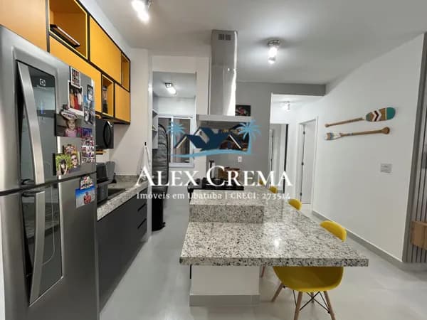 Apartamento à venda na Praia Grande - Ubatuba - 2 dormitórios - Varanda Gourmet - Piscina