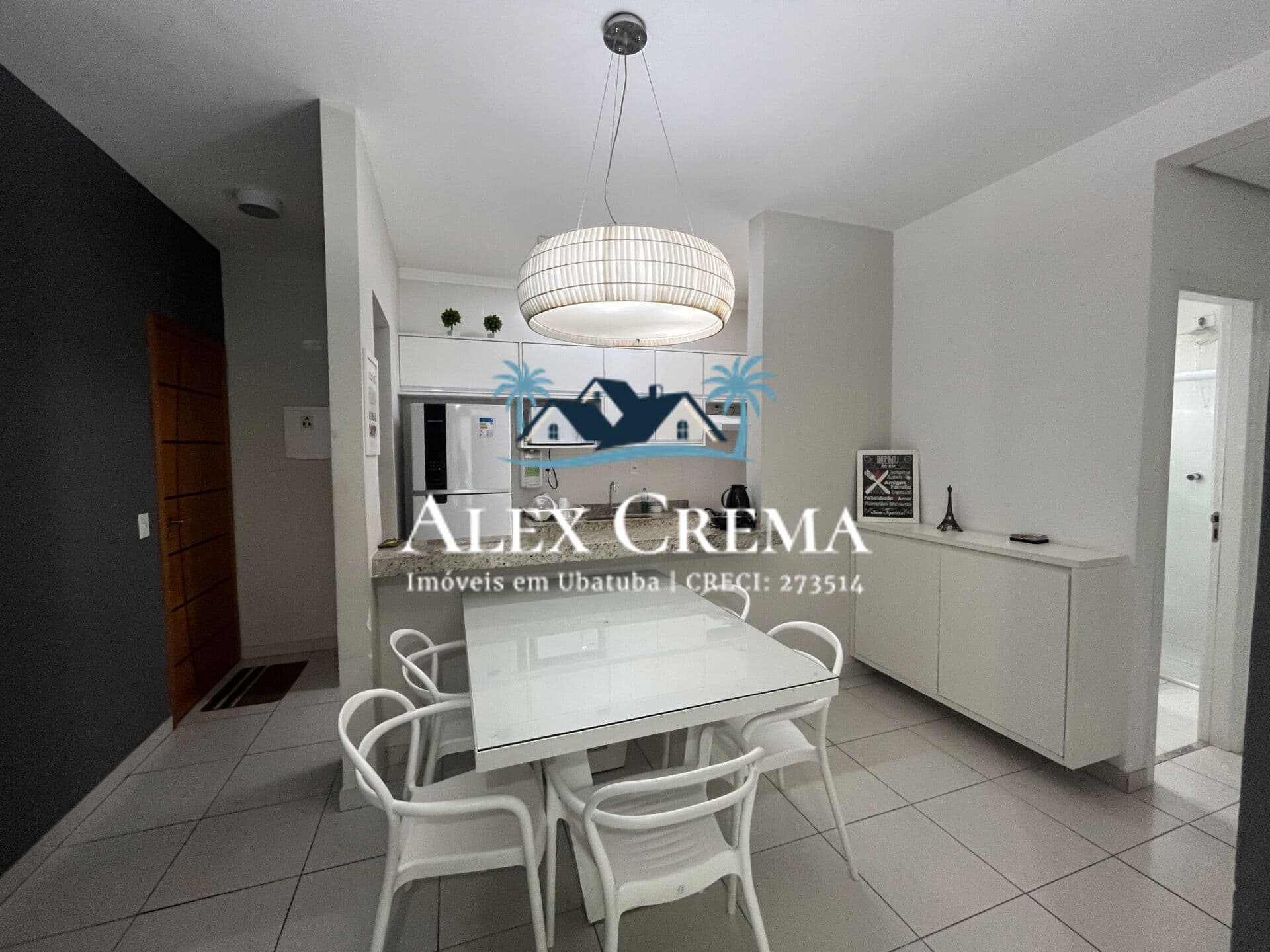 Apartamento mobiliado com varanda gourmet na Praia Grande – Ubatuba