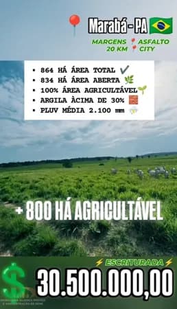 Vendo Fazenda em Marabá PA