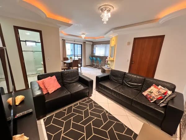 Apartamento pra locação! Edifício Frente a 2 Av na Meia Praia em Itapema / SC Mobiliado.