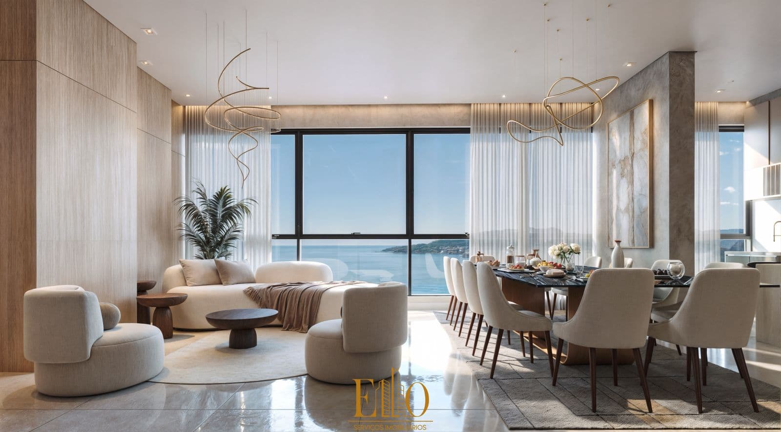 Edifício Triton SkyHomes, 03 Suítes + 02 Vagas com vista mar! Lazer no Rooftop